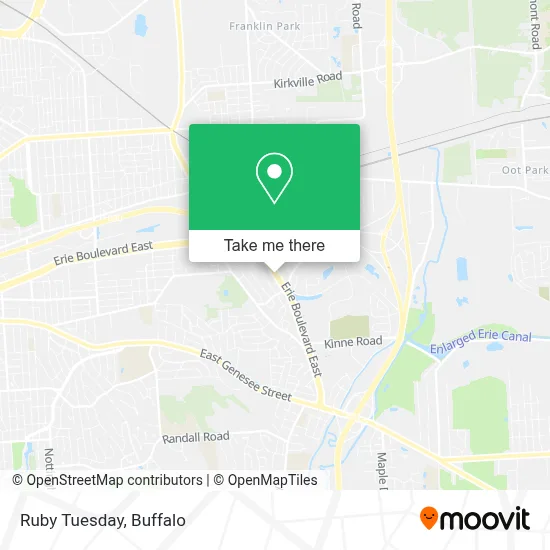 Ruby Tuesday map
