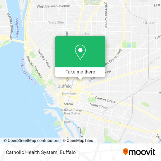 Catholic Health System map