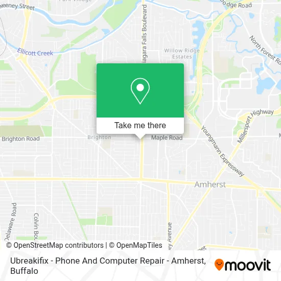 Ubreakifix - Phone And Computer Repair - Amherst map