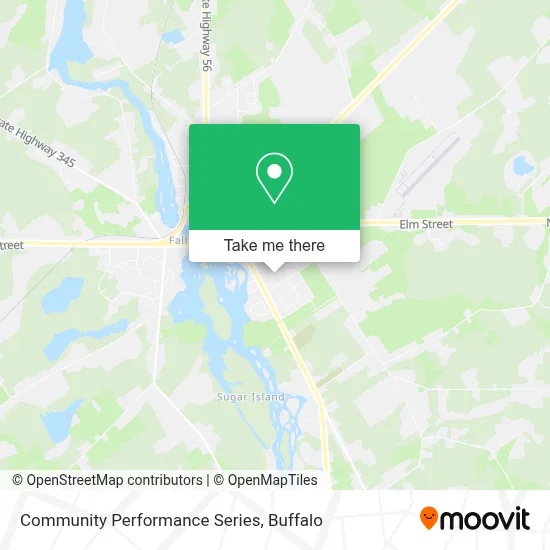 Community Performance Series map