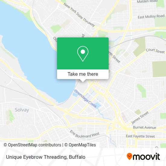 Unique Eyebrow Threading map