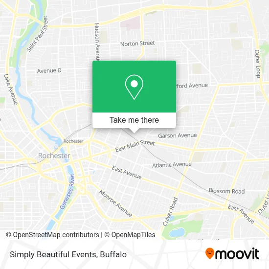 Simply Beautiful Events map