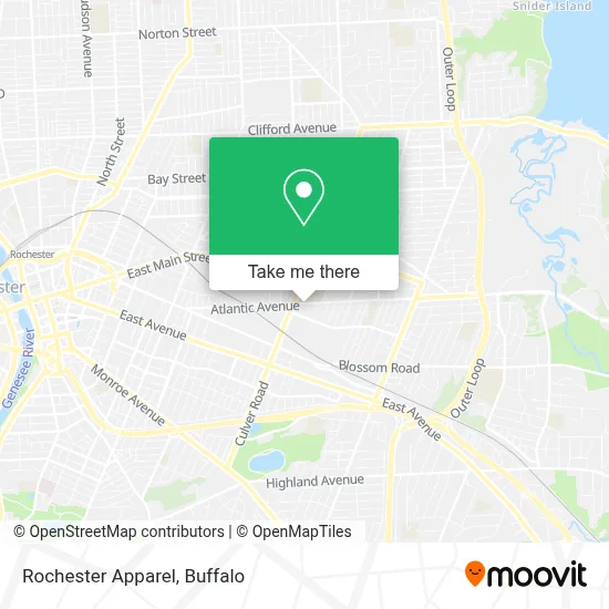 Rochester Apparel map