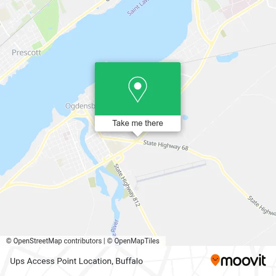 Ups Access Point Location map