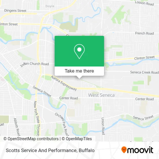 Scotts Service And Performance map