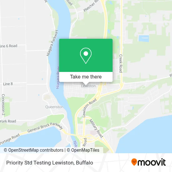 Priority Std Testing Lewiston map