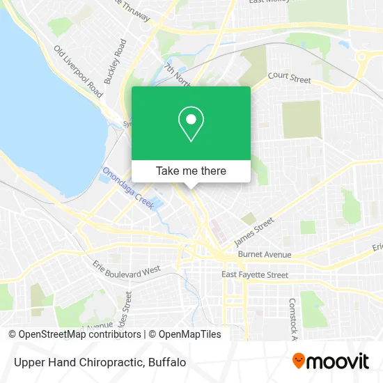Upper Hand Chiropractic map