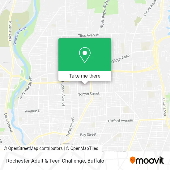 Rochester Adult & Teen Challenge map