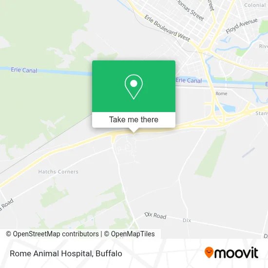 Rome Animal Hospital map
