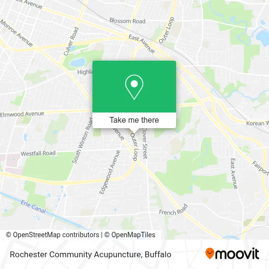 Rochester Community Acupuncture map