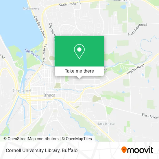 Cornell University Library map