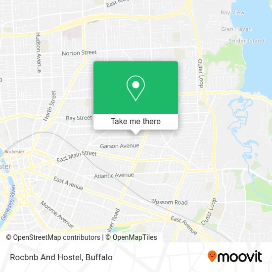 Rocbnb And Hostel map