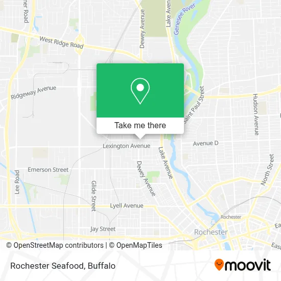 Rochester Seafood map