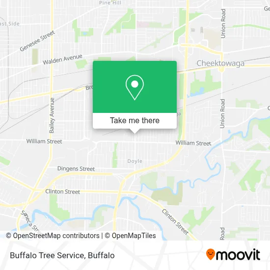 Buffalo Tree Service map