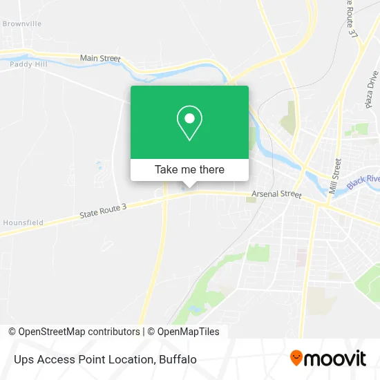 Ups Access Point Location map