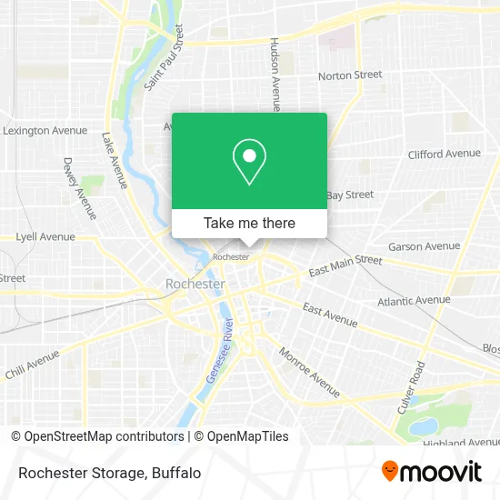 Rochester Storage map