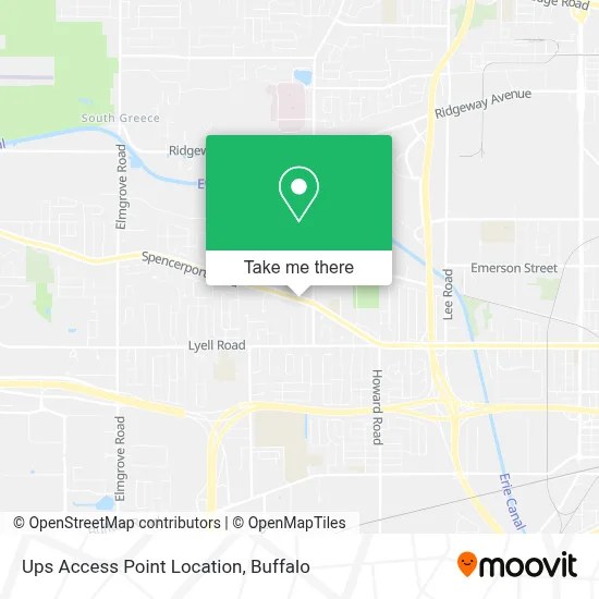 Ups Access Point Location map
