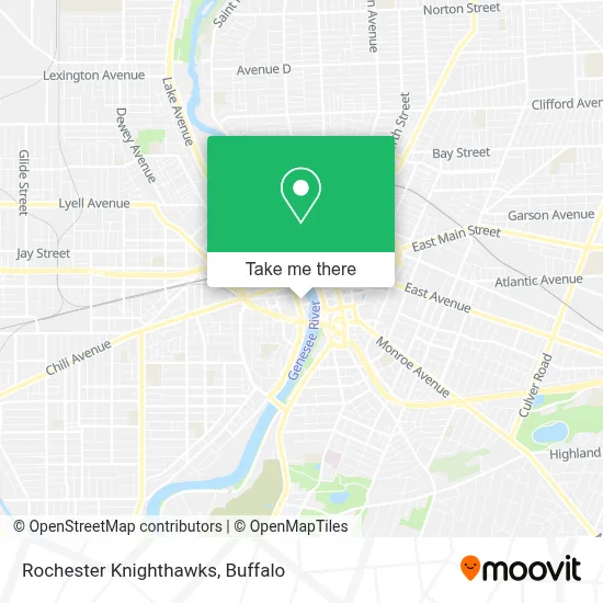 Rochester Knighthawks map
