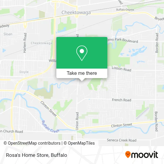 Rosa's Home Store map