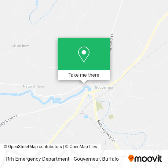 Rrh Emergency Department - Gouverneur map