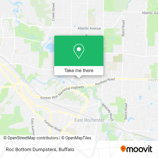 Roc Bottom Dumpsters map