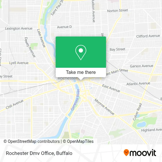 Rochester Dmv Office map