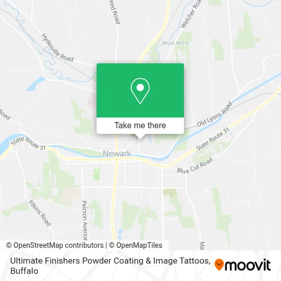 Ultimate Finishers Powder Coating & Image Tattoos map