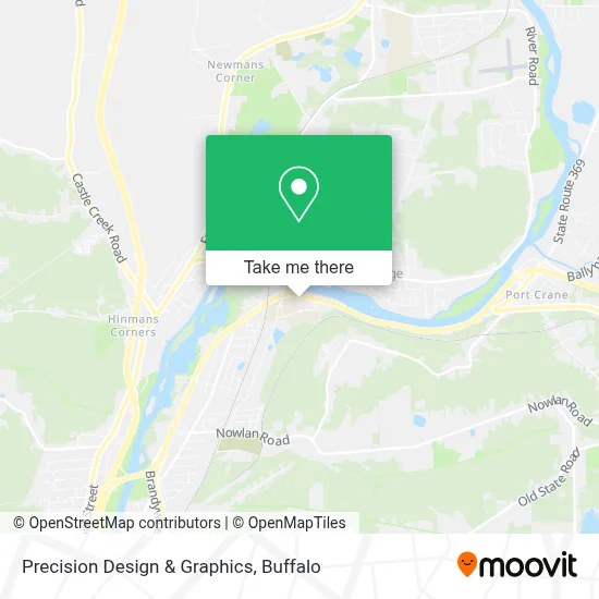 Precision Design & Graphics map