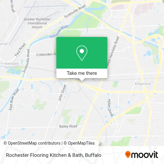 Rochester Flooring Kitchen & Bath map