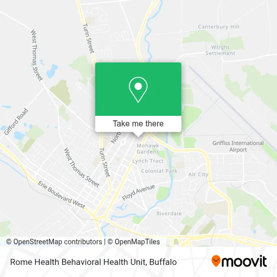 Rome Health Behavioral Health Unit map