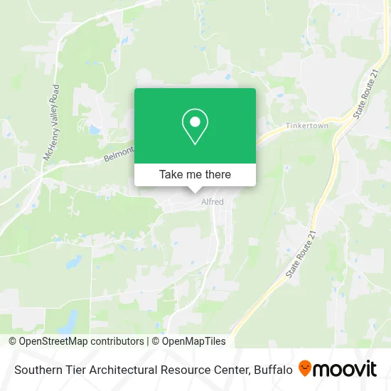 Southern Tier Architectural Resource Center map