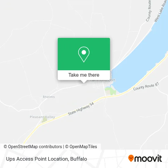 Ups Access Point Location map