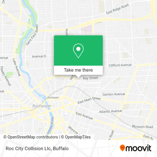 Roc City Collision Llc map