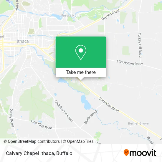 Calvary Chapel Ithaca map