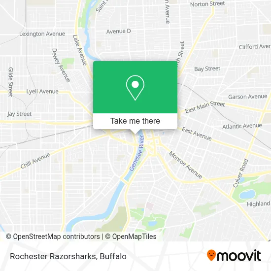 Rochester Razorsharks map
