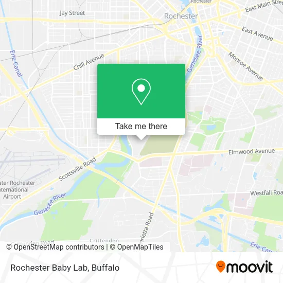 Rochester Baby Lab map