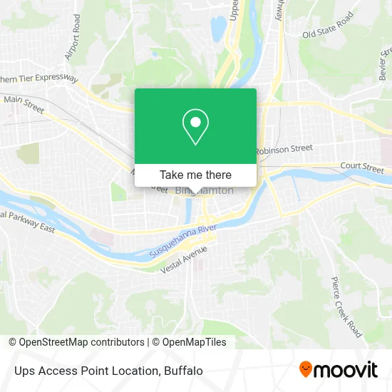 Ups Access Point Location map