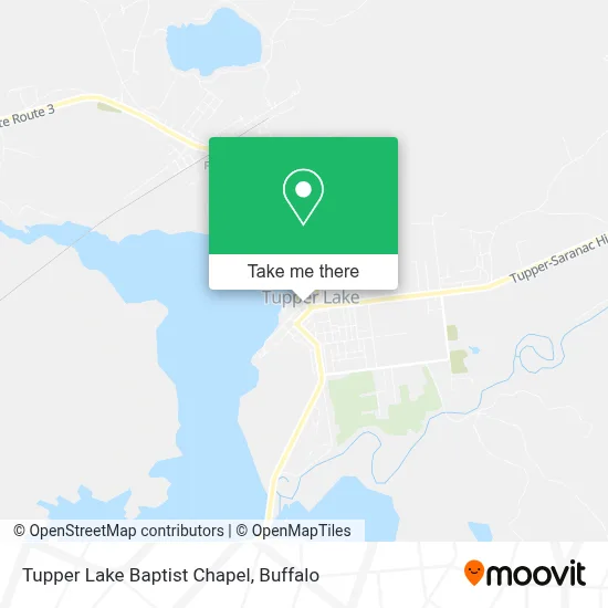 Tupper Lake Baptist Chapel map