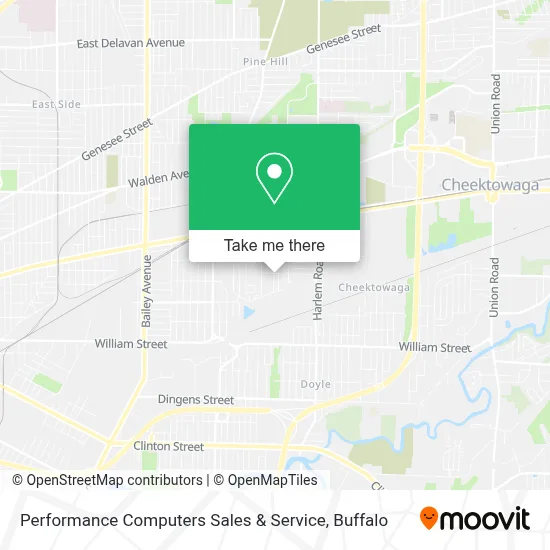 Performance Computers Sales & Service map