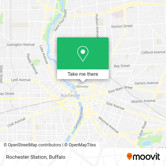 Rochester Station map