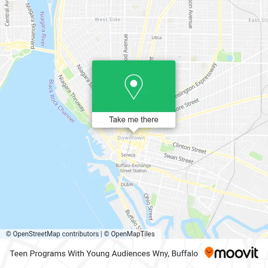 Teen Programs With Young Audiences Wny map