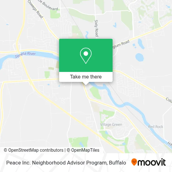 Peace Inc. Neighborhood Advisor Program map