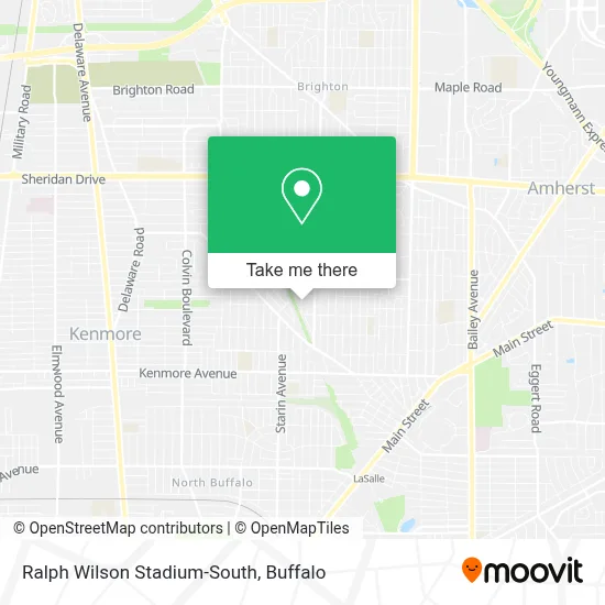Ralph Wilson Stadium-South map