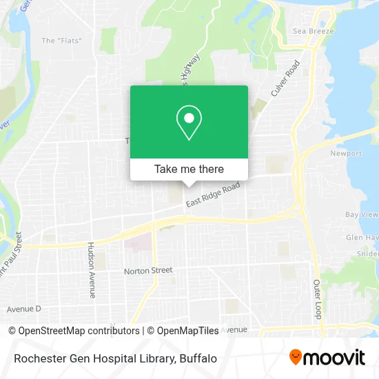 Rochester Gen Hospital Library map