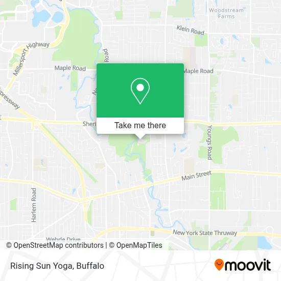 Rising Sun Yoga map