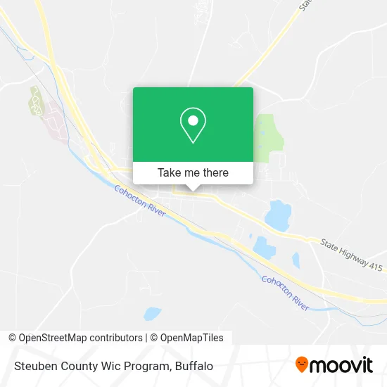 Steuben County Wic Program map