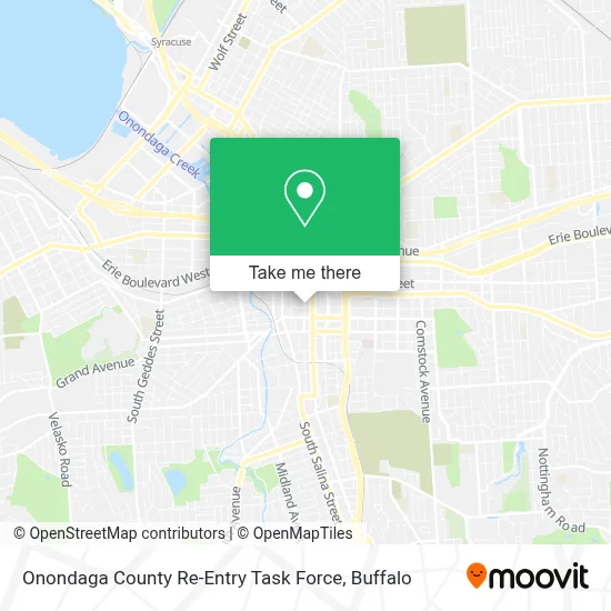 Onondaga County Re-Entry Task Force map