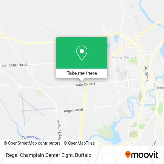 Regal Champlain Center Eight map