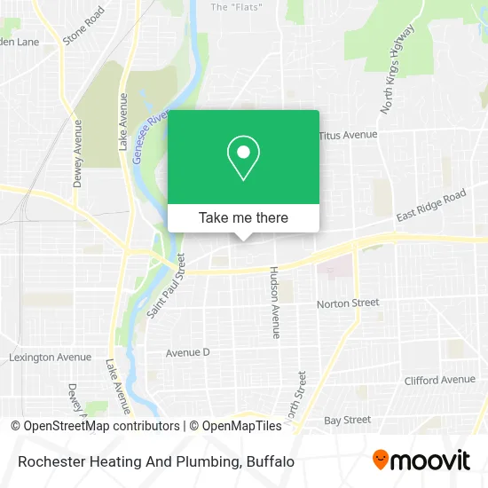 Rochester Heating And Plumbing map