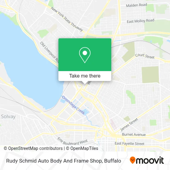 Rudy Schmid Auto Body And Frame Shop map